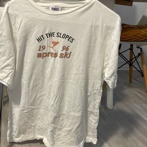 White princess Polly ski tee